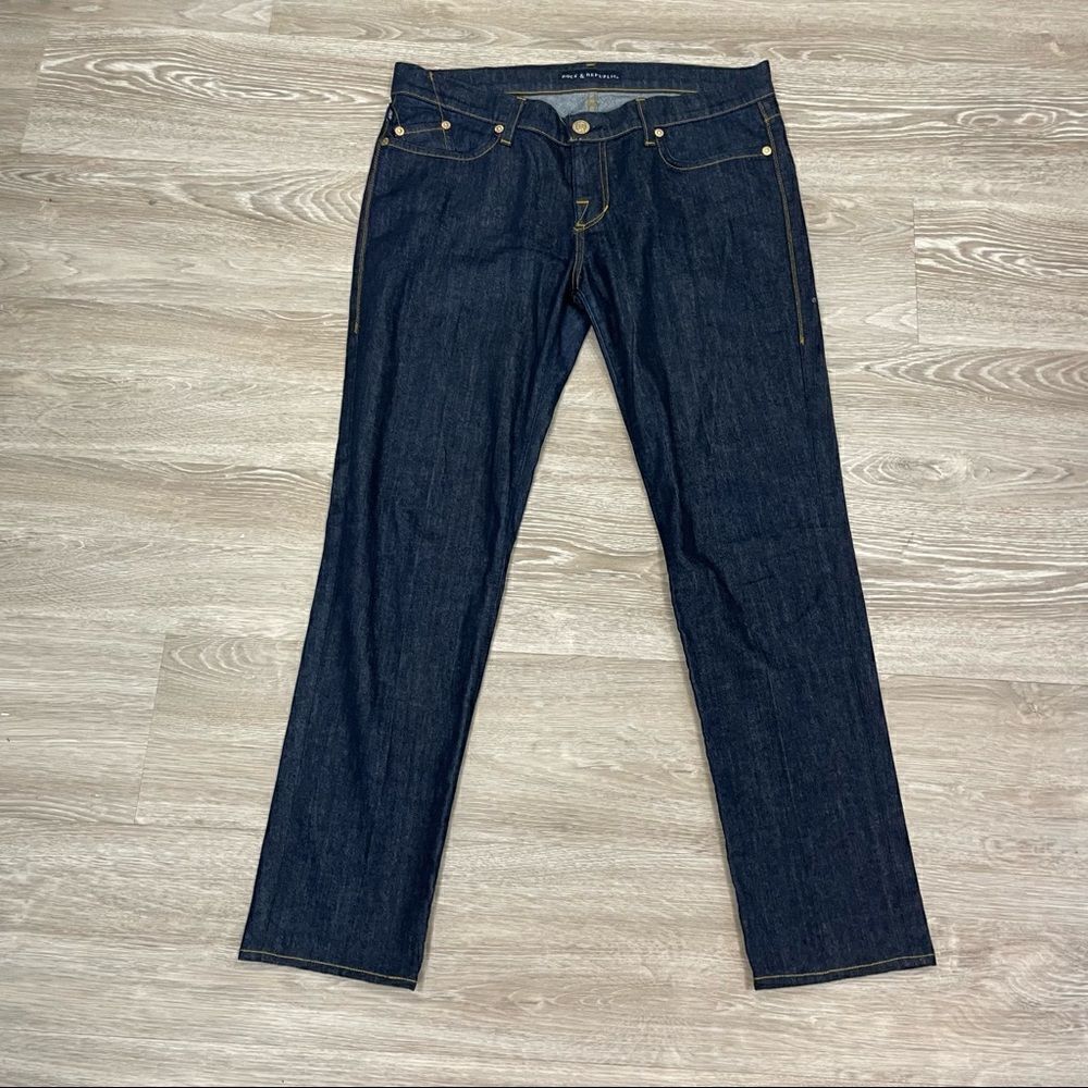 Rock & Republic Navy Blue Low Rise Ankle crop Jeans